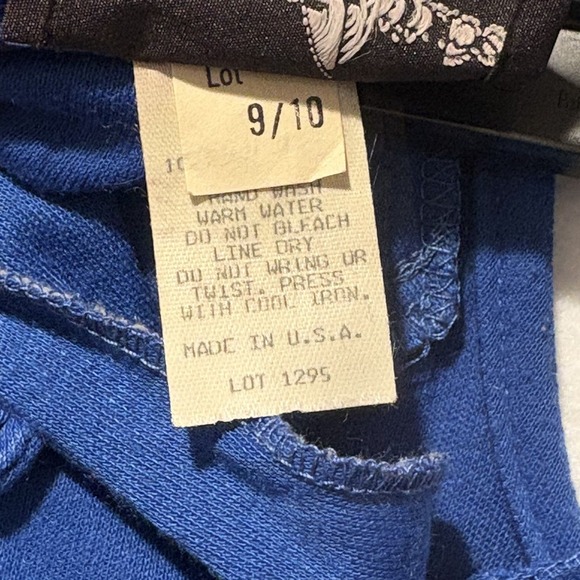 Vintage 1980s Positive Attitude Blue Belted Womens Dress Retro - Picture 6 of 7